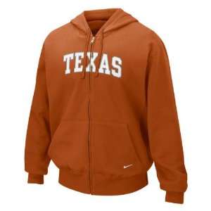   Youth Nike Dark Orange Full Zip Hooded Sweatshirt: Sports & Outdoors