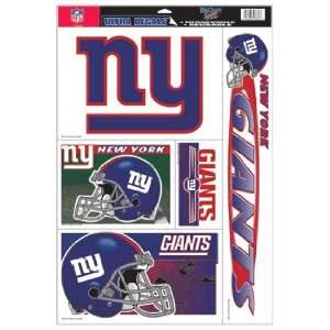  New York Giants Static Cling Decal Sheet *SALE*: Sports 