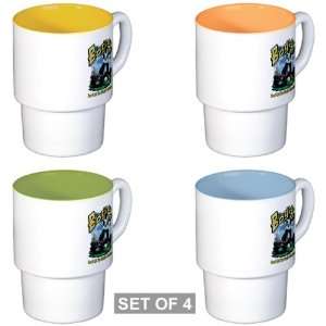  Stackable Coffee Mugs (4) Golf Humor Bogie This 