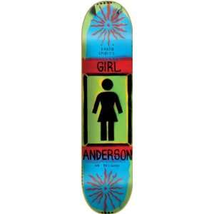  Girl B.anderson Ba Stencil Og Deck 8.5 Skateboard Decks 