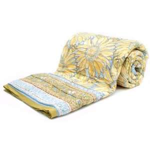 Fair Trade Bedding Cotton Quilt , Sunflower   Fair Trade  