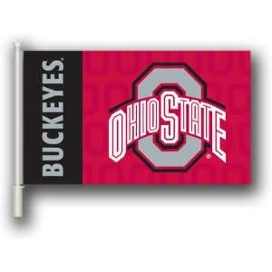    OHIO STATE BUCKEYES Double Sided Car Flag: Home Improvement
