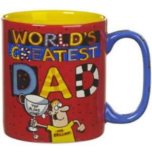 Worlds Greatest Dad Novelty Coffee/tea Mug:  Kitchen 