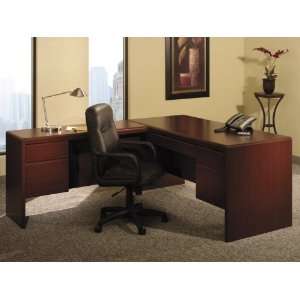 Shaped Desk   Bush Office Furniture   OFFPKG 28 