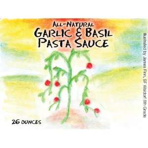 Jamess All Natural Waldorf Garlic & Basil Pasta Sauce, 25 Oz.  