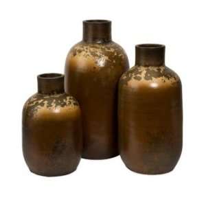  Ortega Terracotta Vases   Set of 3