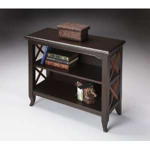  Butler Low Bookcase   Transitional Cherry Finish