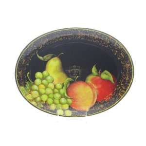  Certified International Fruit Filigree Oval Platter, 15 3 