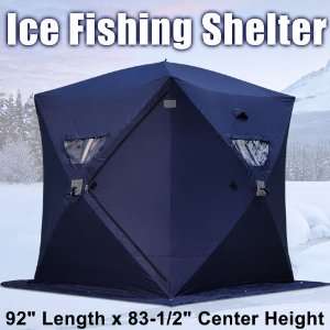   Ice Fishing Shelter 2 3 4 Man Person Fish Shanty House Tent: Sports