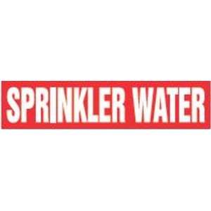 SPRINKLER WATER   Self Stick Pipe Markers   outside diameter 8   10