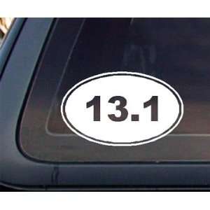  13.1 Marathon Euro Oval Car Decal / Sticker: Automotive