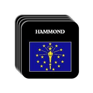 US State Flag   HAMMOND, Indiana (IN) Set of 4 Mini Mousepad Coasters