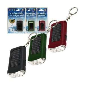 Solar Energy LED Flashlight w/ Keychain. Product Category: Lighting 
