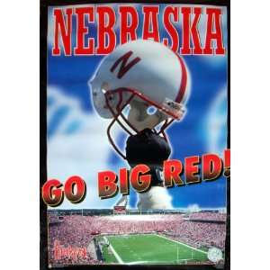  University Of Nebraska 1996 Go Big Red Poster (Sports 