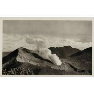 1931 Active Volcano Volcan Irazu Costa Rica Landscape   Original 