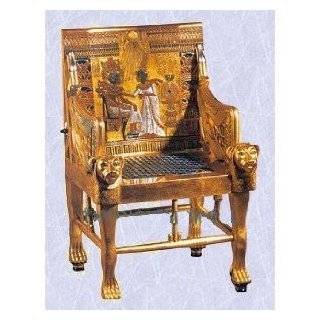   Egyptian Royal King Tut Tutankhamen Throne Chair: Home & Kitchen