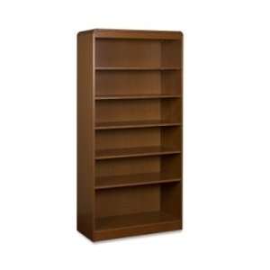  Lorell 6 Shelves Bookcase   Cherry   LLR85054 Furniture & Decor