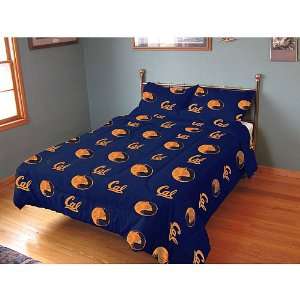  Cal Berkeley Golden Bears Queen Comforter Rotary Print 