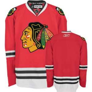  Reebok EDGE Chicago Blackhawks Authentic Red Jersey: Sports & Outdoors