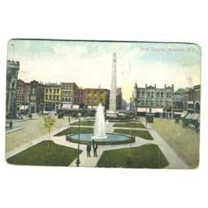    Pack Square Postcard Asheville North Carolina 1910 