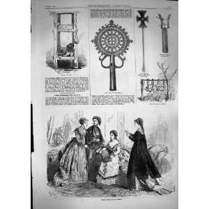   1868 Paris Fashion Cross Sacrament Tabota Ark Cymbals