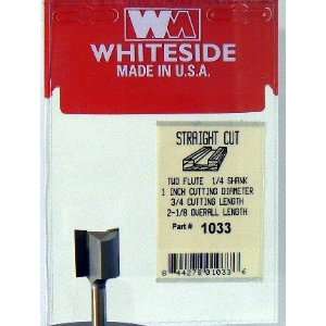  Whiteside   WS1033   1 Single Flute CT Straight Bit