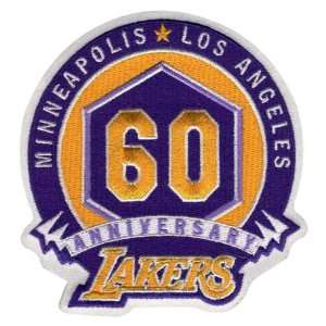  LA Lakers 60th Anniversary NBA Patch