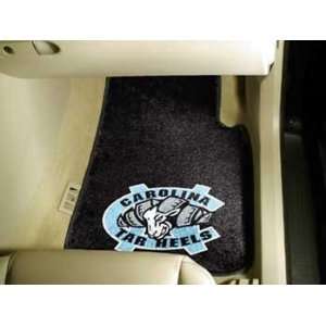  North Carolina Tar Heels Car Mats   Set of 2 Sports 