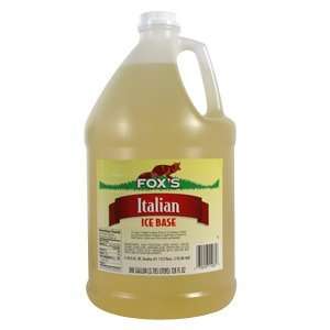 Foxs Neutral Italian Ice Syrup Base 4  1 Gallon / CS  