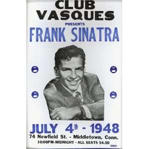  Frank Sinatra At Club Vasques 1948 14 X 22 Vintage Style 