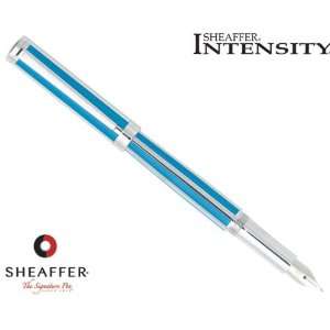  Sheaffer Intensity Cornflower Striped Fountain Pen Broad 