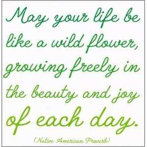   Card   May Your Life Be Like A Wild Flower: Health & Personal Care