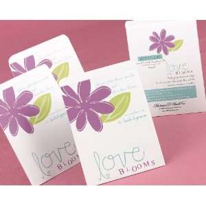  Wedding Favors   Single Flower Design  Love Seed Packet 
