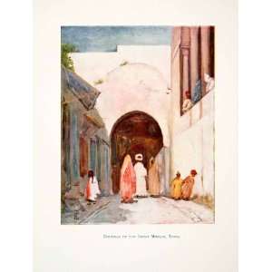  1905 Color PrintDoorway Great Mosque Tunis Tunisia Al 
