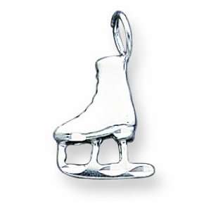  Sterling Silver Ice Skate Pendant Jewelry