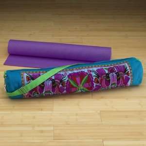  Gaiam Embroidered Yoga Mat Bag Set (Kit With Essentials In 