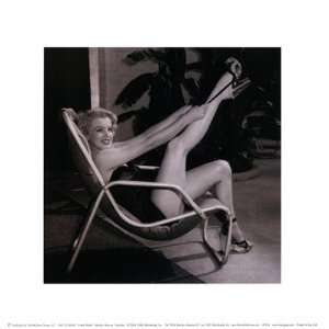 Marilyn Monroe, Poolside Finest LAMINATED Print Frank Worth 8x8