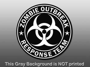  Outbreak Response Team Sticker   decal biohazard sign star funny GO