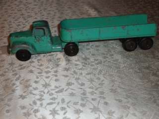 VINTAGE TOOTSIE TOY SEMI TRACTOR TRAILERS LOT( 2) 9 MOBILE TANKER 