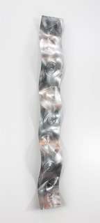 Modern Metal Abstract Wall Painting Silver Wave Art Sculpture Decor By 