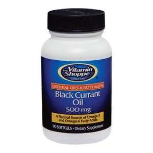  Vitamin Shoppe   Black Currant Oil, 500 mg, 90 softgels 