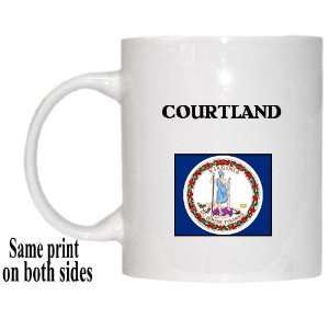    US State Flag   COURTLAND, Virginia (VA) Mug 