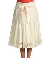 Jones New York Collection   Seamed Skirt With Embroidery