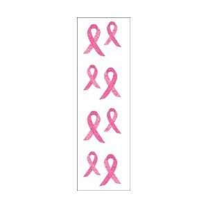   Stickers Pink Awareness Ribbon; 6 Items/Order: Arts, Crafts & Sewing
