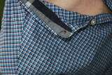   MENS BURBERRY WARNER SLIM FIT BLUE CHECK DRESS SHIRT SMALL $175  