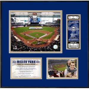    Milwaukee BrewersMiller Park Ticket Frame