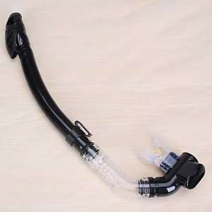 Totally Dry Snorkel for Scuba Diving and Snorkeling (Black)  