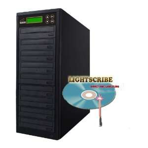  Disc 1 to 8 Targets LightScribe Burner 22X DVD CD Duplicator Machine 
