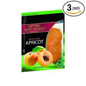 Kleins Naturals Natural Dried Apricot, 7 Ounce Pouches (Pack of 3 