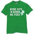 KOBE PEES t shirt celtics jersey boston funny vintage garnett kevin 
